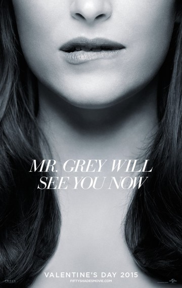 The theatrical poster for Fifty Shades of Grey.